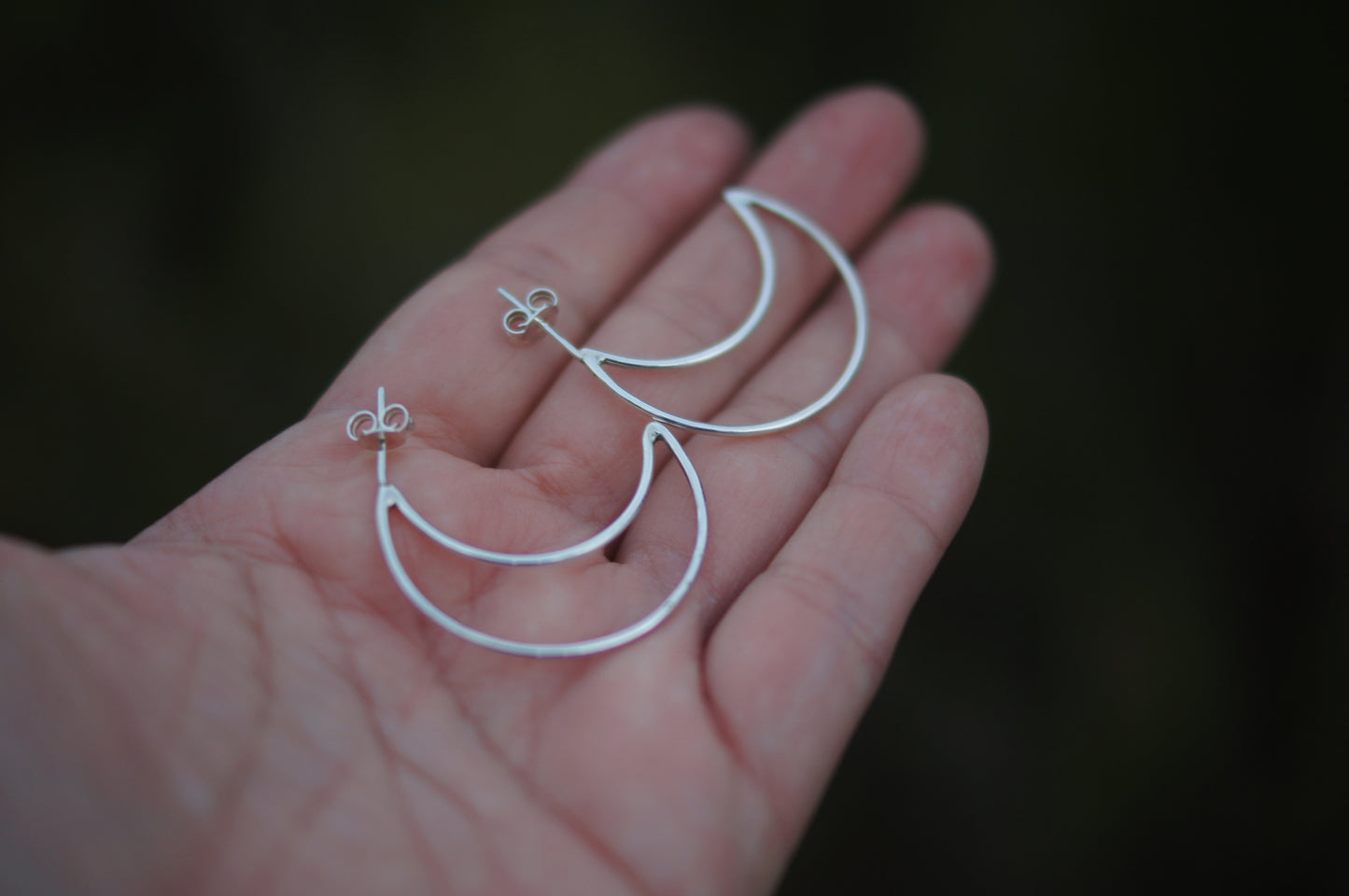 Pendientes de luna creciente